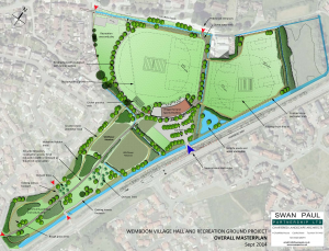 Wembdon Village Hall and Recreation Ground Project. Overall Masterplan. September 2014.