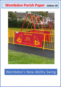Cover of Wembdon Parish Paper edition 39, showing Wembdon's new ability swing