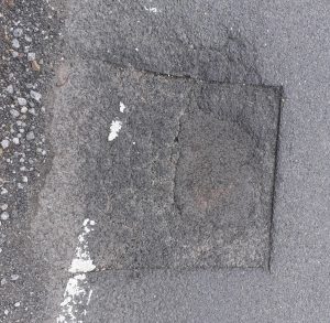 Typical road surface damage
